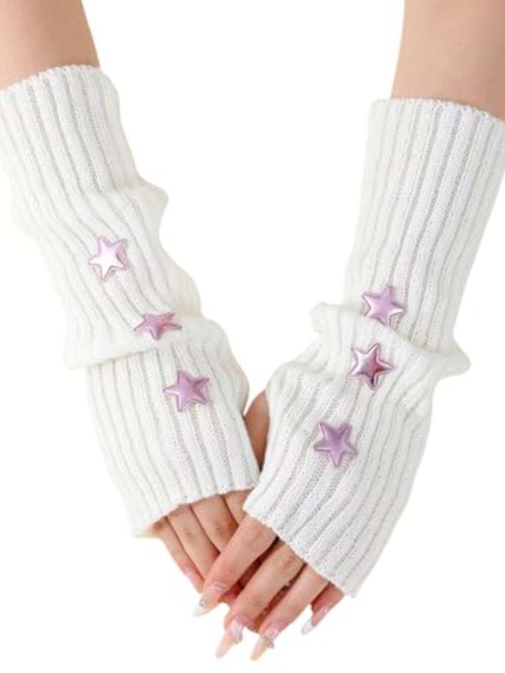 New - Kawaii Y2K Star Arm Warmers Goth Punk Warmers Sleeves for Women Girls
